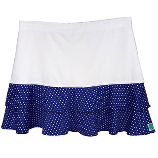 Frilled Skirt - Rockabilly Royal Blue Spot