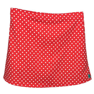 A-Line Straight Skirt - Watermelon Polka Dot