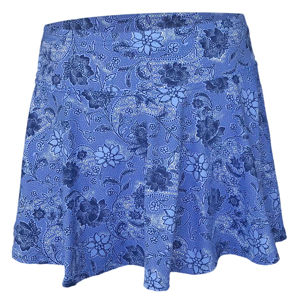 Tennis Skirt - Blue Floral | LGPG Tennis NZ
